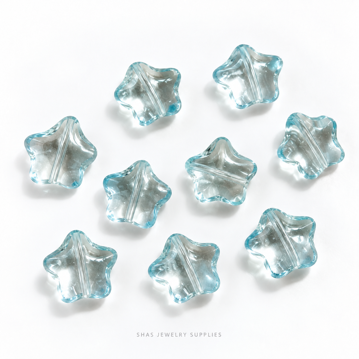 GB67 Star Glass Beads ( 1 pc ) Czech Bead
