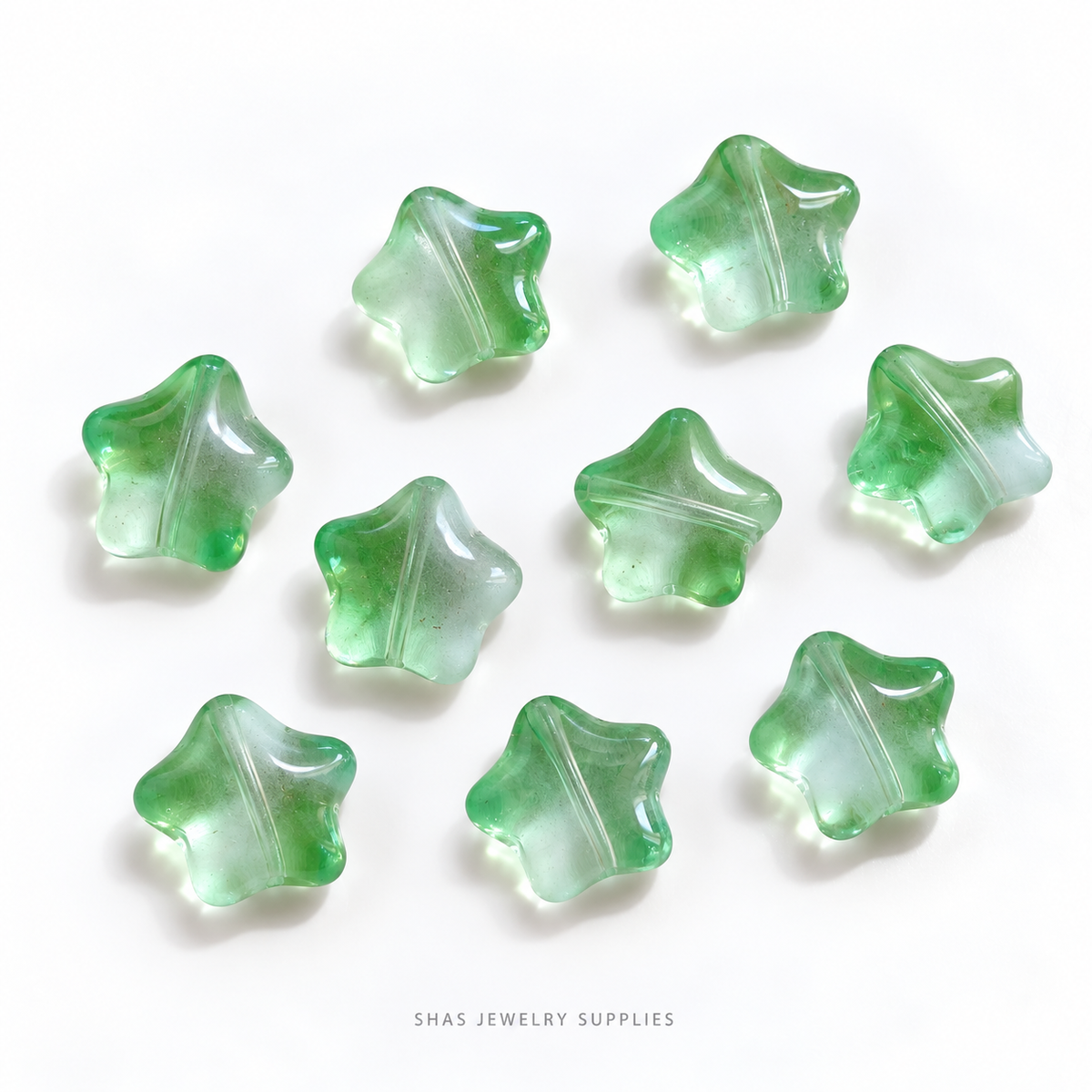 GB67 Star Glass Beads ( 1 pc ) Czech Bead