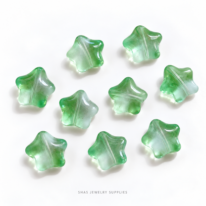 GB67 Star Glass Beads ( 1 pc ) Czech Bead