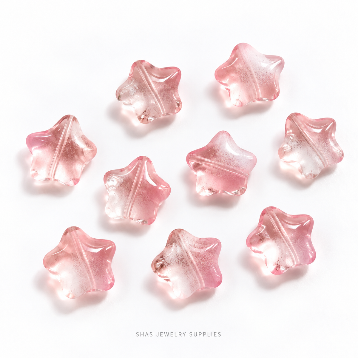 GB67 Star Glass Beads ( 1 pc ) Czech Bead