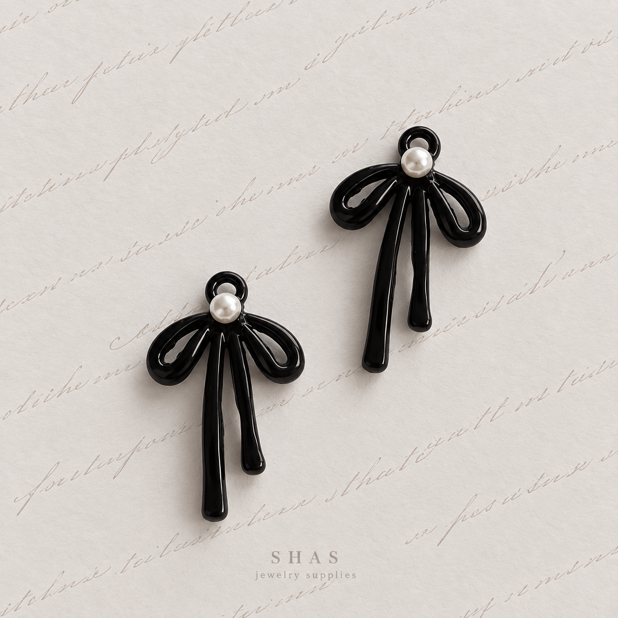 AC09 Dainty Bow Y2K Alloy Charm ( 1 pc )