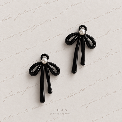 AC09 Dainty Bow Y2K Alloy Charm ( 1 pc )