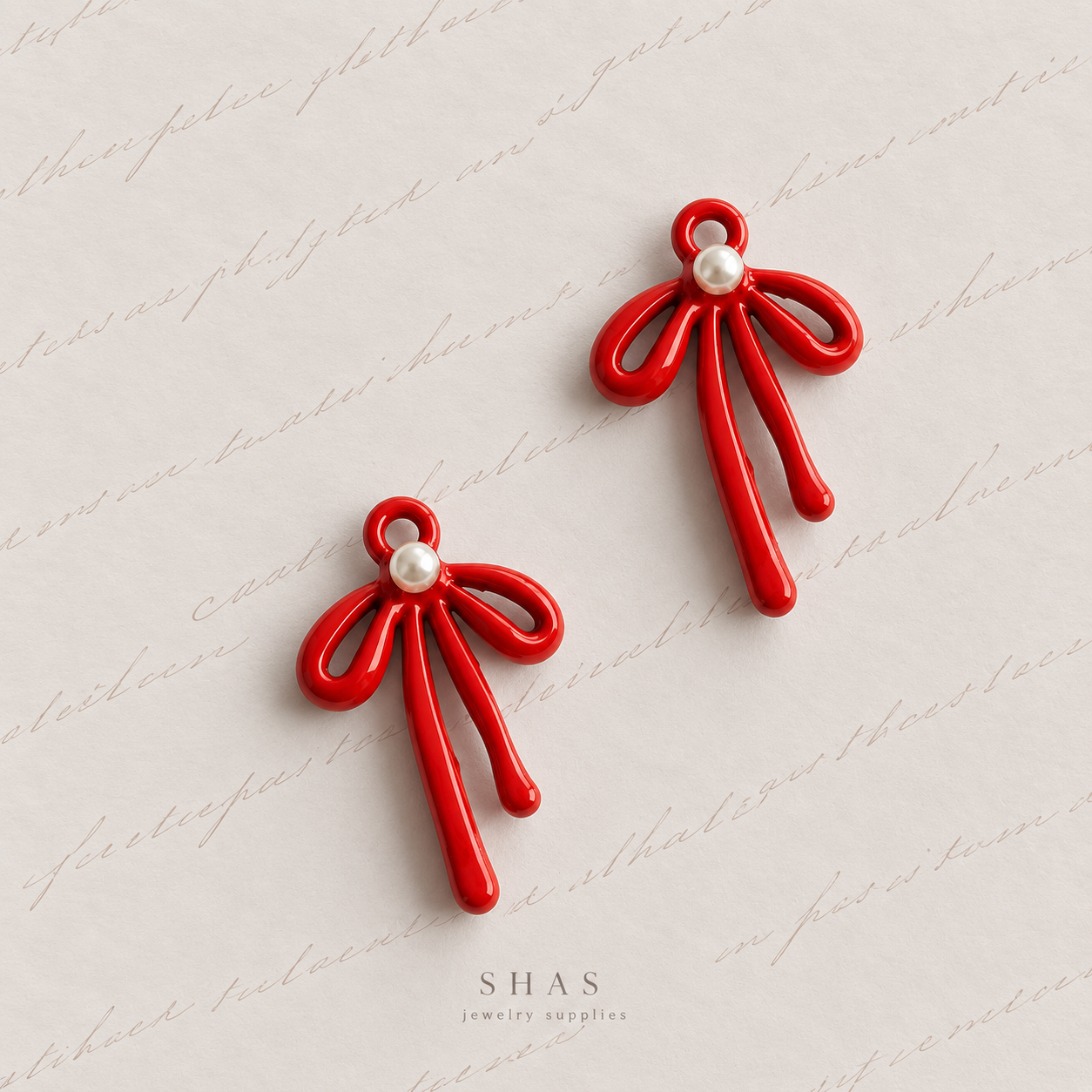 AC09 Dainty Bow Y2K Alloy Charm ( 1 pc )