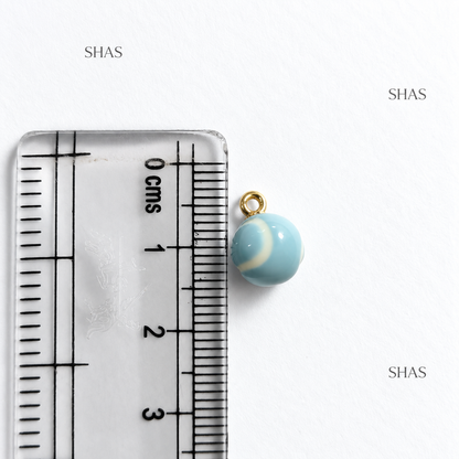 PC05W Tennis Ball 3D Enamel Charm ( 1 pc ) Premium Collectible