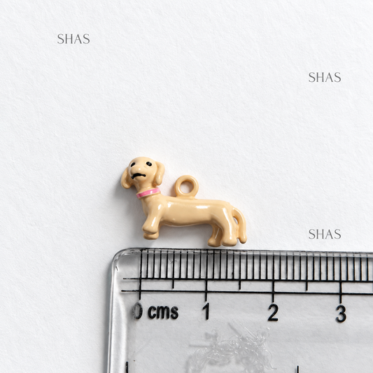 PC05X Dachshund Dog 3D Enamel Charm ( 1 pc ) Premium Collectible