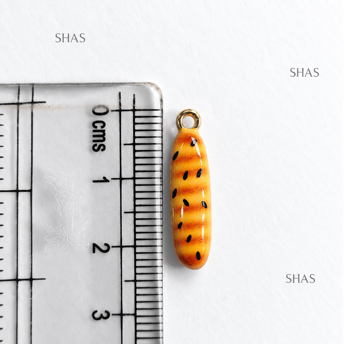 PC05P Baguette 3D Enamel Charm ( 1 pc ) Premium Collectible