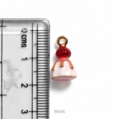 PC05U Strawberry Cake 3D Enamel Charm ( 1 pc ) Premium Collectible
