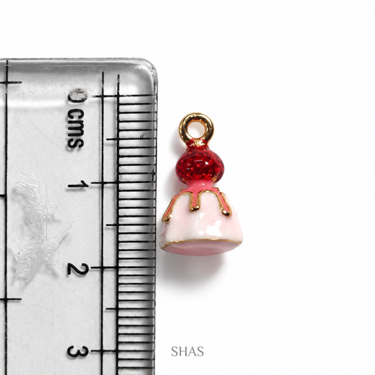 PC05U Strawberry Cake 3D Enamel Charm ( 1 pc ) Premium Collectible