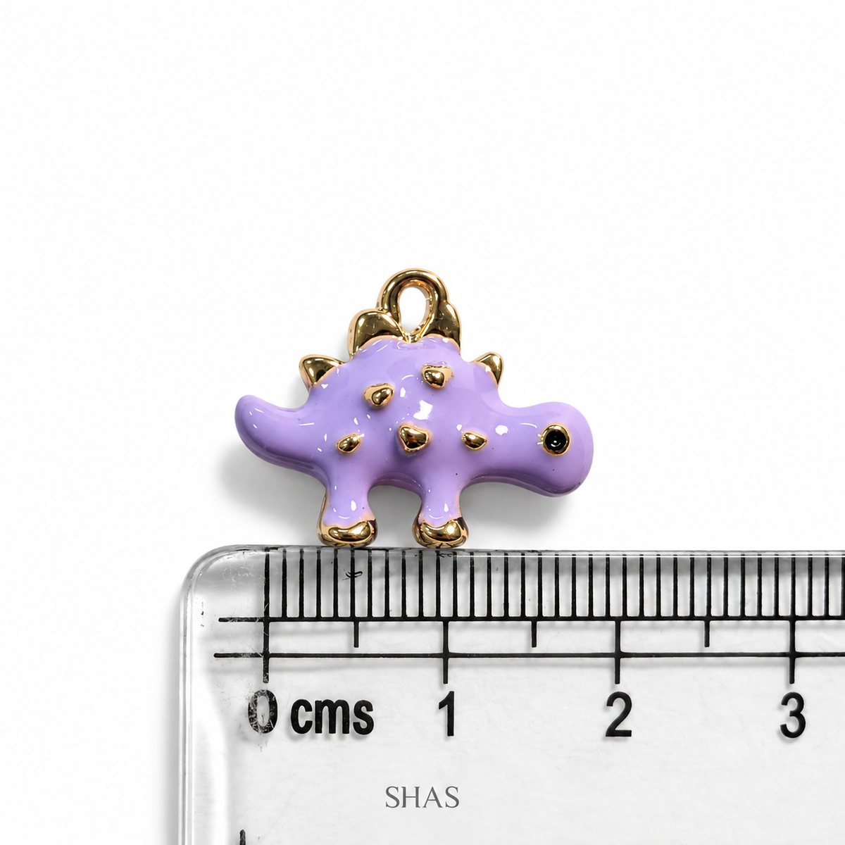 PC05Z Purple Dino 3D Enamel Charm ( 1 pc ) Premium Collectible