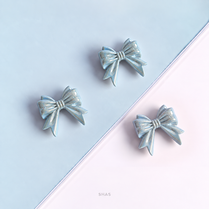 AB106 Pastel Bow Acrylic Bead ( 1 pc )