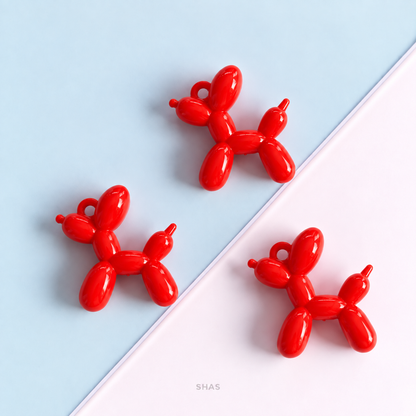 AB107 Balloon Dog Acrylic Bead ( 1 pc )