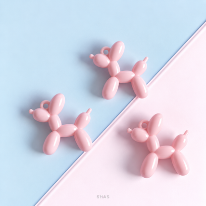 AB107 Balloon Dog Acrylic Bead ( 1 pc )