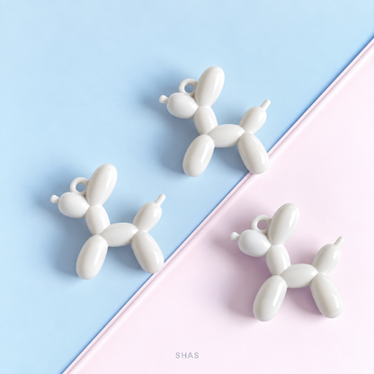 AB107 Balloon Dog Acrylic Bead ( 1 pc )