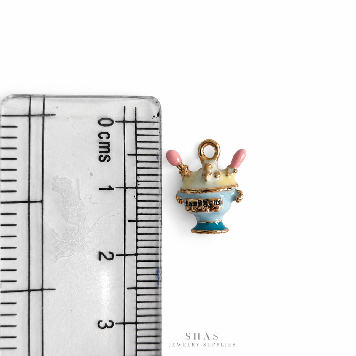 PC06C Ice-cream Cup 3D Enamel Charm ( 1 pc ) Premium Collectible