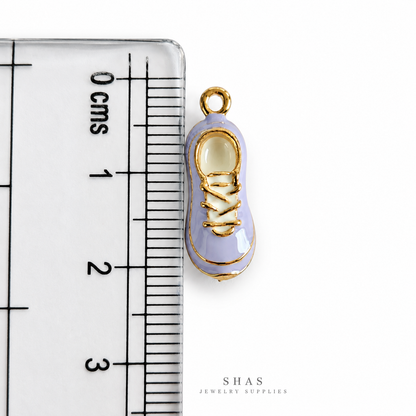 PC06K Purple Sneakers 3D Enamel Charm ( 1 pc ) Premium Collectible