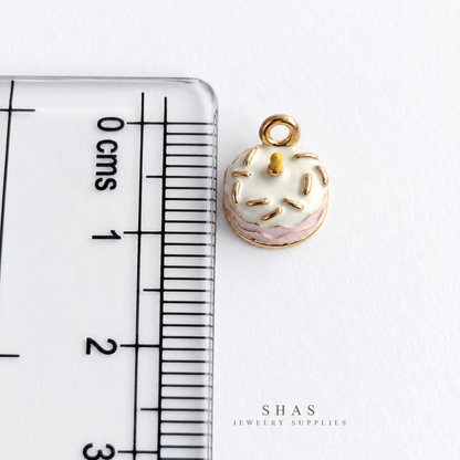 PC06M Birthday Cake 3D Enamel Charm ( 1 pc ) Premium Collectible