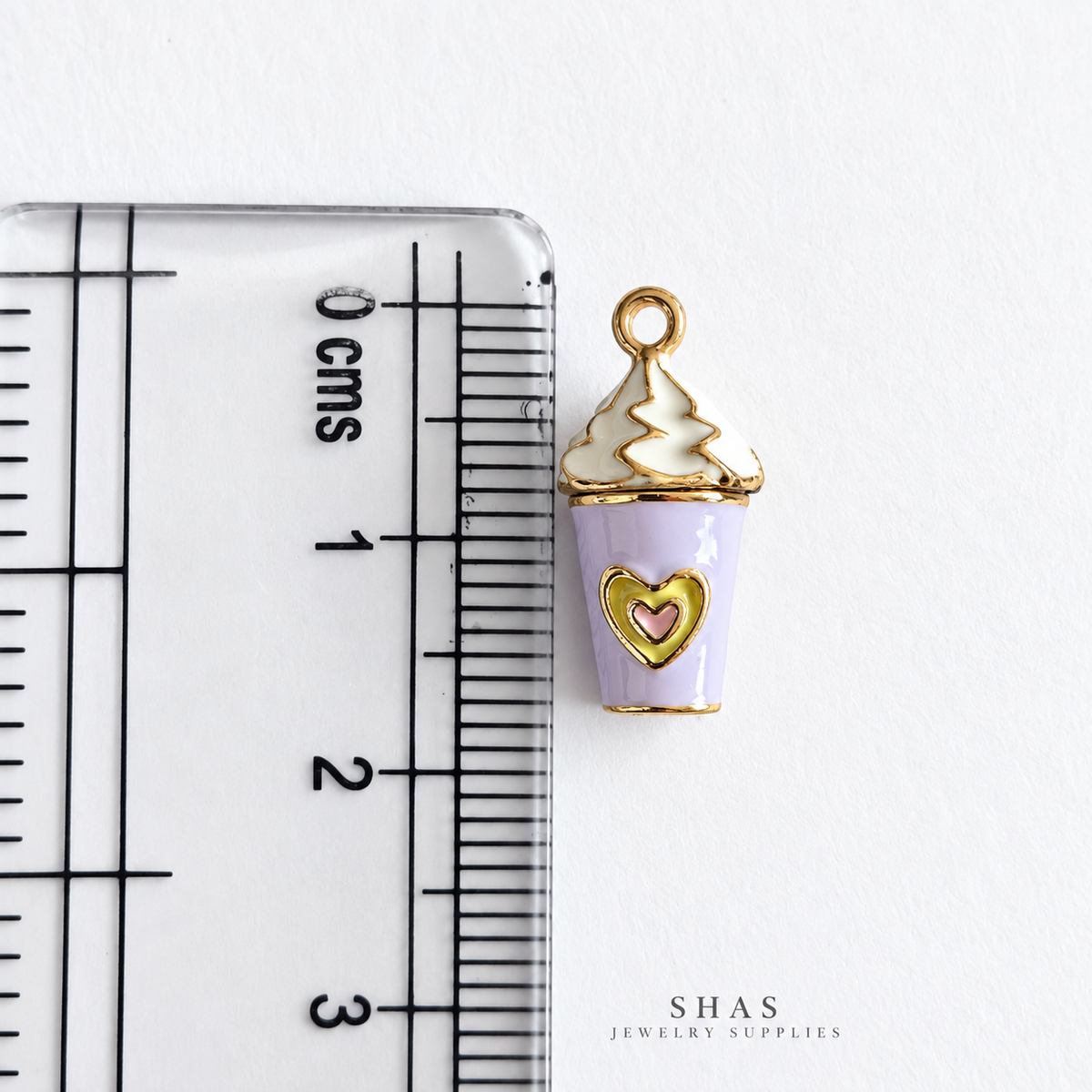 PC06N Purple Frappe 3D Enamel Charm ( 1 pc ) Premium Collectible