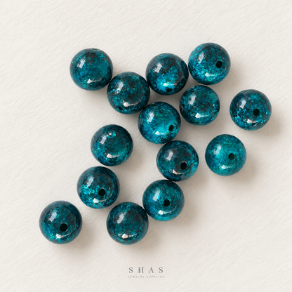 PCB28 Round Ceramic Bead ( 1 pc ) Porcelian Ceramic