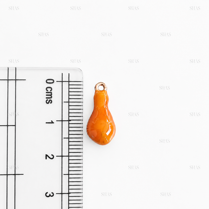 PC04R Fried Chicken 3D Enamel Charm ( 1 pc ) Premium Collectible | Anti tarnish
