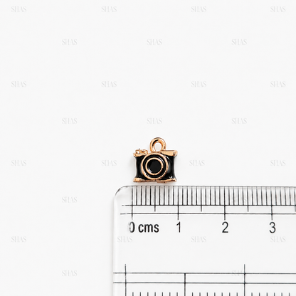 PC04V Black Camera  3D Enamel Charm ( 1 pc ) Premium Collectible | Anti tarnish