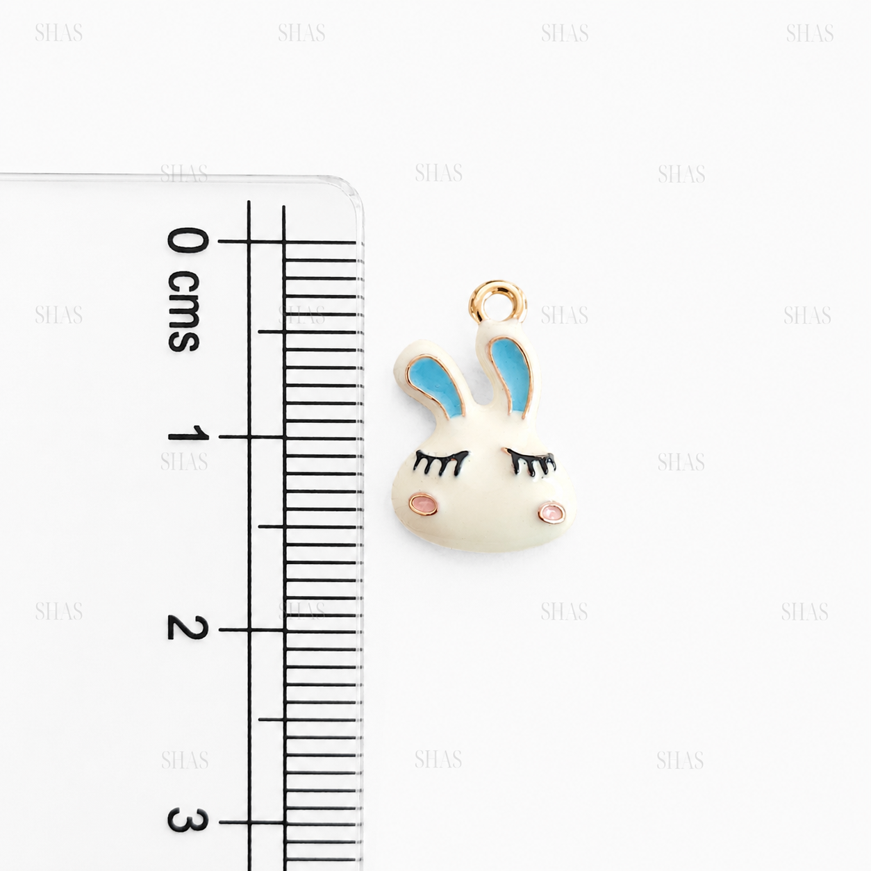 PC05H Kawaii Rabbit 3D Enamel Charm ( 1 pc ) Premium Collectible | Anti tarnish