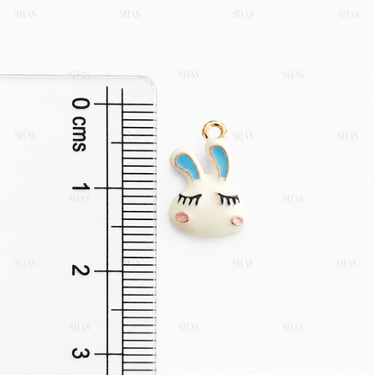 PC05H Kawaii Rabbit 3D Enamel Charm ( 1 pc ) Premium Collectible | Anti tarnish