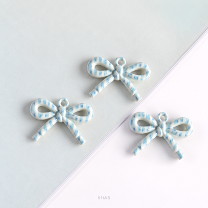 AB104 Patterned Bowknot Acrylic Bead ( 1 pc )