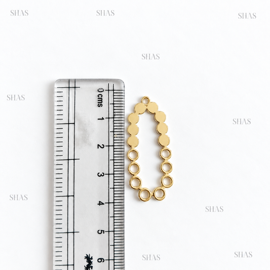 GPB03 Irregular Hollow Bezel ( 1 pc ) 14k Gold