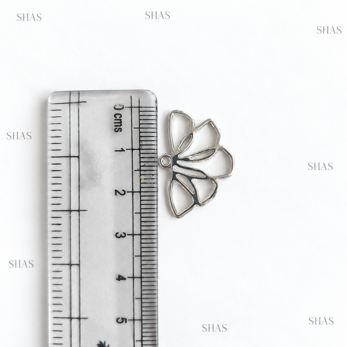 GPB09 Irregular Floral Bezel ( 1 pc ) Platinum