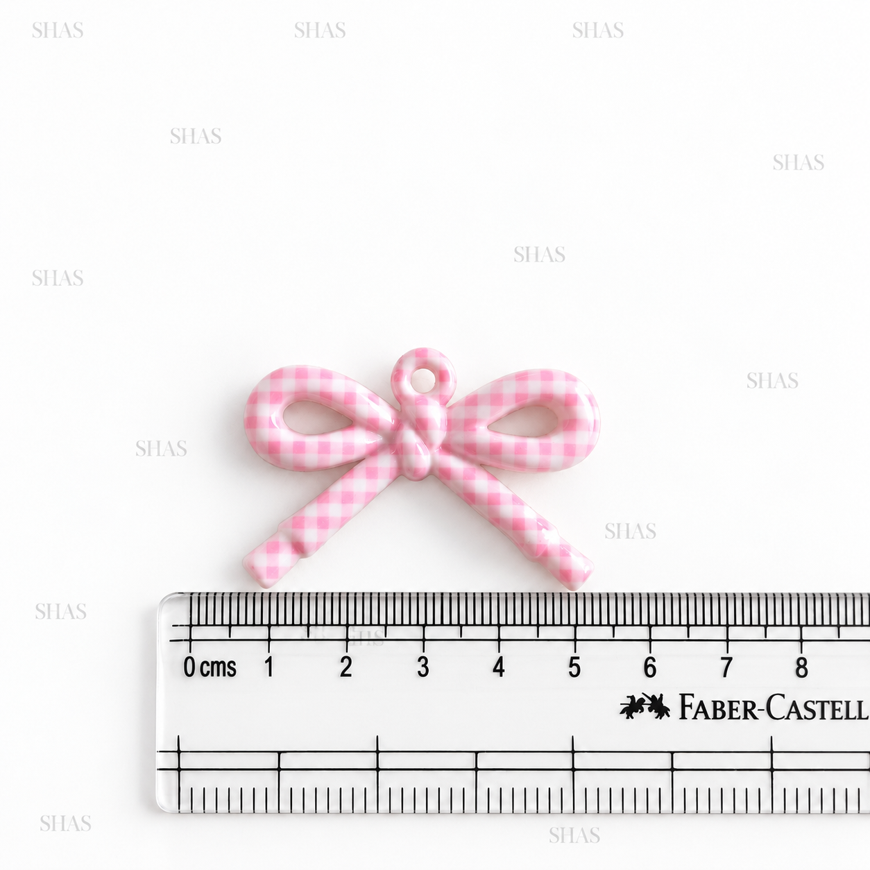 AB104 Patterned Bowknot Acrylic Bead ( 1 pc )