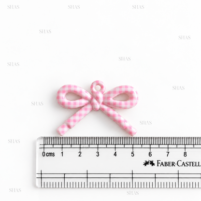 AB104 Patterned Bowknot Acrylic Bead ( 1 pc )
