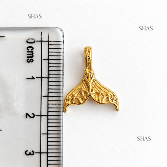 SC20Y Mermaid Tail Charm ( 1 pc ) PVD Plated