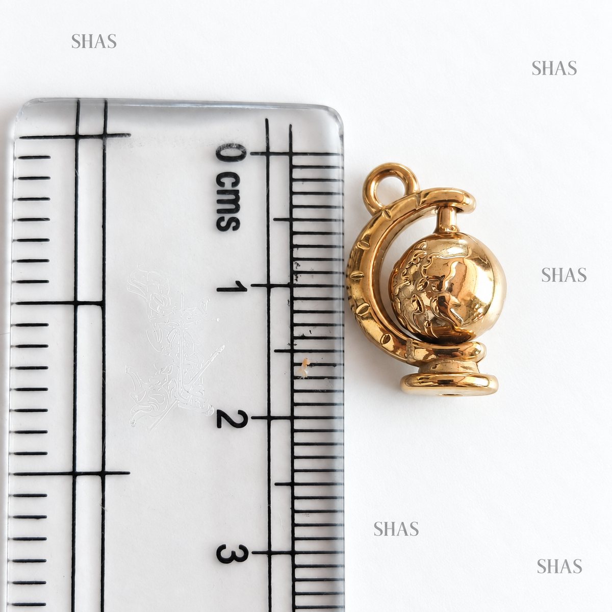 SC20L Globe Charm ( 1 pc ) PVD Plated