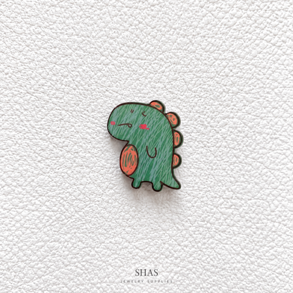 AB117C Kawaii Dino Acrylic Cabochon ( 1 pc )
