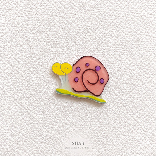 AB117Z Snail Acrylic Cabochon ( 1 pc )