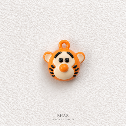 APC05J Tiger 3D Charm ( 1 PC ) Premium Alloy Printed