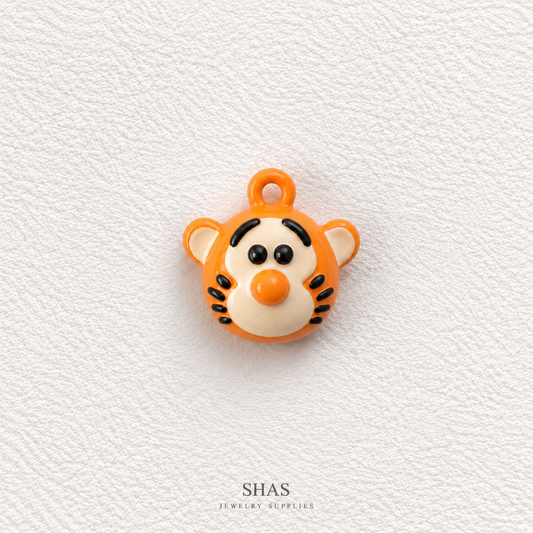APC05J Tiger 3D Charm ( 1 PC ) Premium Alloy Printed