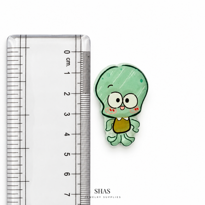 AB117Q Squidward Acrylic Cabochon ( 1 pc )