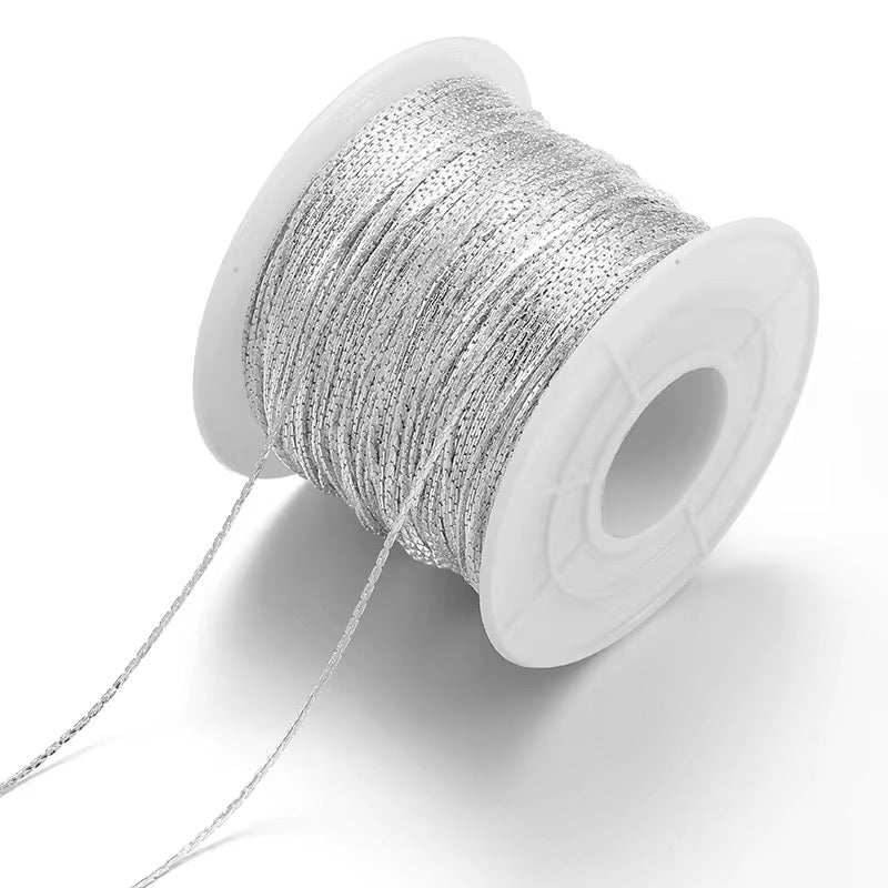 CN 333 Dainty Square Chain Silver PVD plated 316 Stainless steel  ( 1 feet ) Anti tarnish ( 0.6 mm )