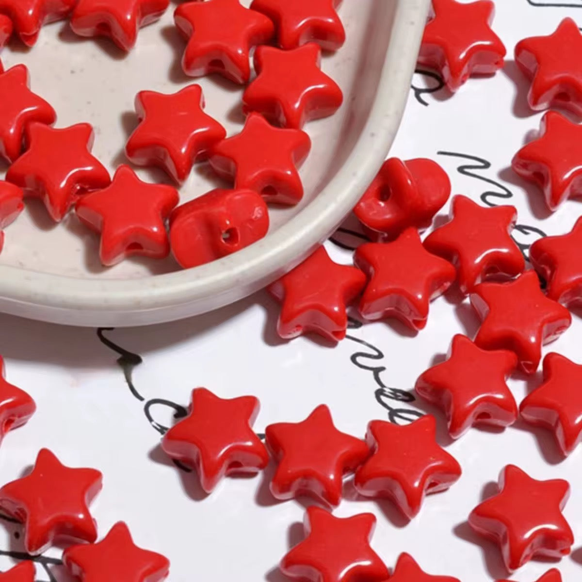 AB02 Star Shiny Bead ( 1 pc ) UV Plated Acrylic ( 11 mm )