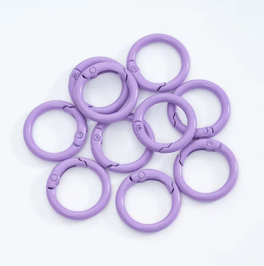 BBB 231 (m) Purple O Ring Keychain Clasp ( 1 pc ) Spring Clasp Key Ring ( 25 mm ) High Quality Alloy