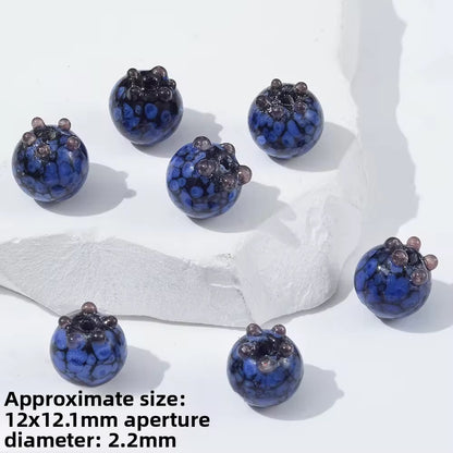 BBB 299 (c) Blueberry Fruit glass bead ( 1 pc ) Lampwork Bead