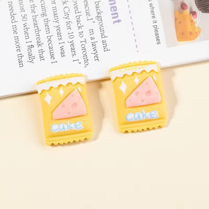 BBB 049 (d) biscuit Kawai themed resin charm ( 1 pc ) with / without hook