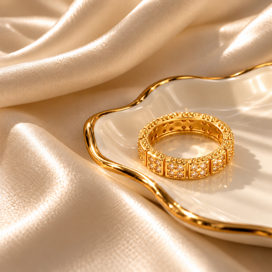 RSJ26A Ring 18k Gold PVD plated