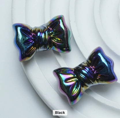 BBB 138 (A) Candy bow shiny irrediscent Acrylic bead (1PC)