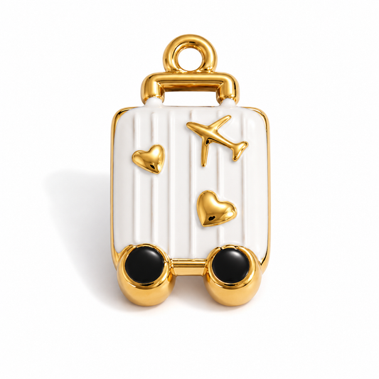 PC01H Trolley 3D Statement Charm - PVD plated ( 1 pc ) Premium Collectible | Anti tarnish