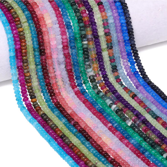 GB01 Abacus Shape bead - Natural Gemstone Bead ( 1 pc ) AAA Quality