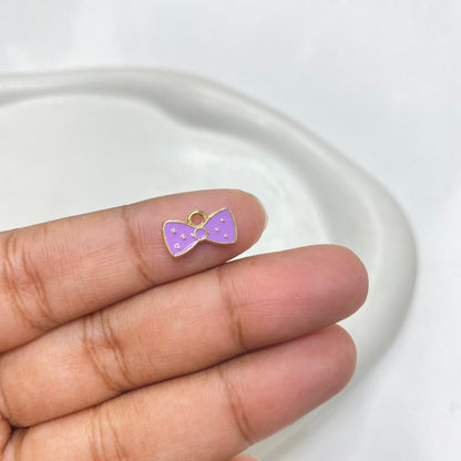 EC 1539 Bow enamel charm ( 1 pc )