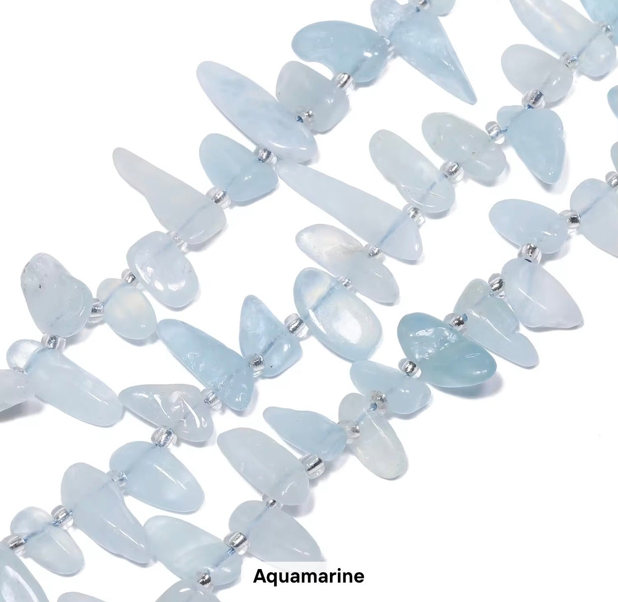 GB04 Natural long tooth Irregular stone bead - Natural Gemstone Bead ( 1 pc ) AAA Quality