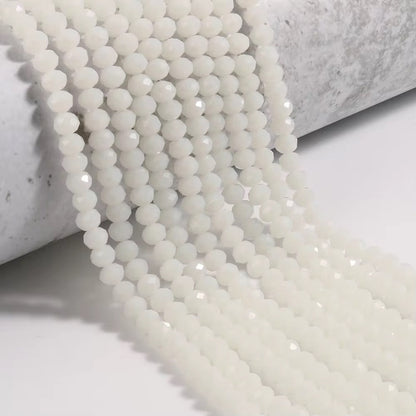 BBB 432 Faceted Rondelle Crystal glass beads ( 1 pc ) premium cut